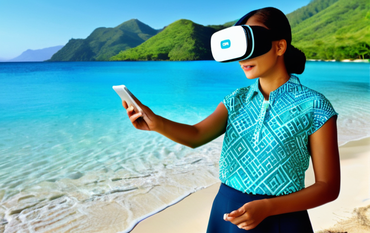 동티모르 IT 산업 발전 가능성 - **Prompt: "An inspiring image of Timor-Leste's digital transformation, blending its rich natural bea...