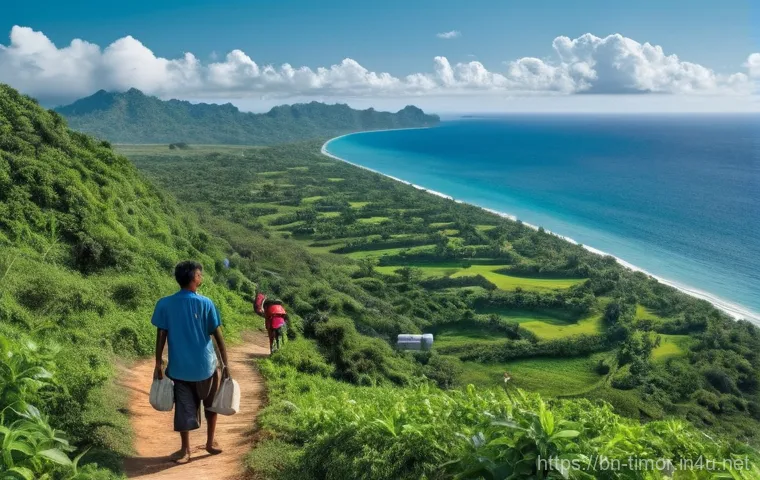 동티모르와 중국의 관계 - **Prompt:** A symbolic and elegant depiction of East Timor's diplomatic balancing act on the interna...