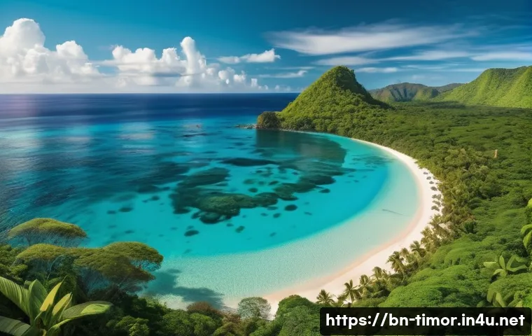 동티모르의 비즈니스 기회 - **Prompt: "A vibrant scene depicting eco-tourism and adventure in East Timor. A group of diverse, sm...